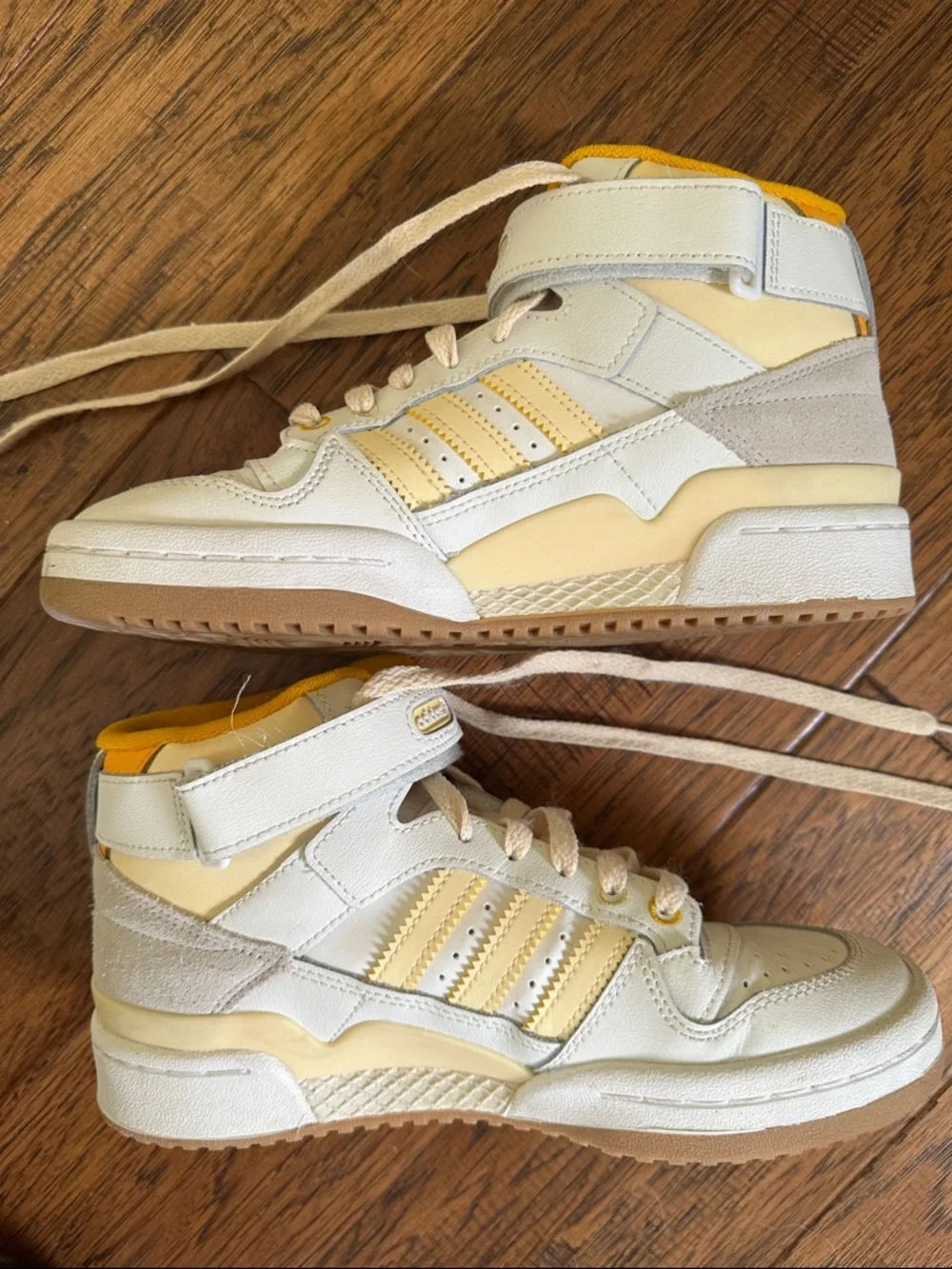 Adidas Originals Forum Mid J Summer Camp Easy Yellow Kid's Athletic Shoes | 5Y